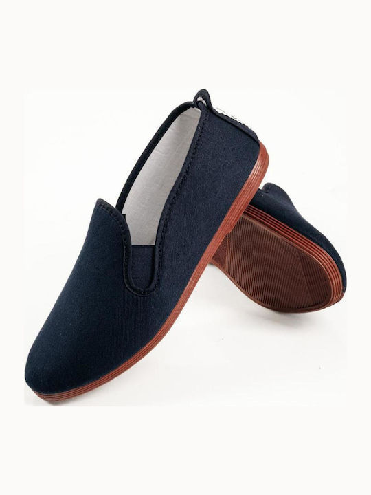 Γυναικεία Slip-On Πάνινα Μπλε