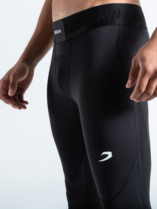 Boxraw Long Men's Martial Arts Leggings Black