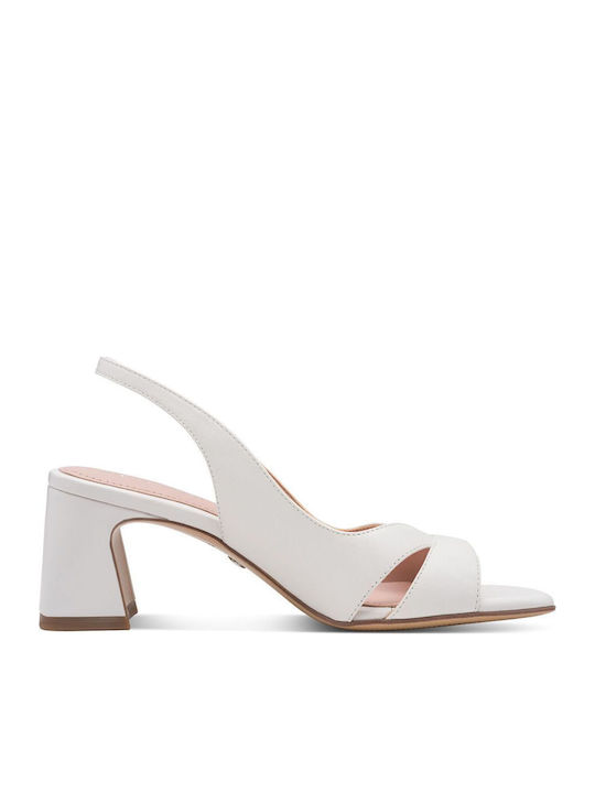 Leather Sandals White