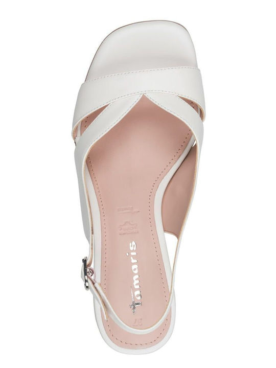 Leather Sandals White