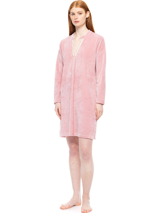Pink Label Зимен Дамски Комплект Пижама Памучен