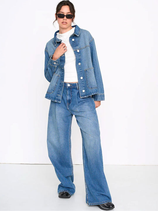 Jachetă Denim Damă Albastră