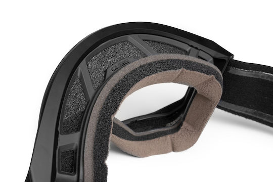 CUBE Cycling Glasses with Black Frame and Transparent Lenses