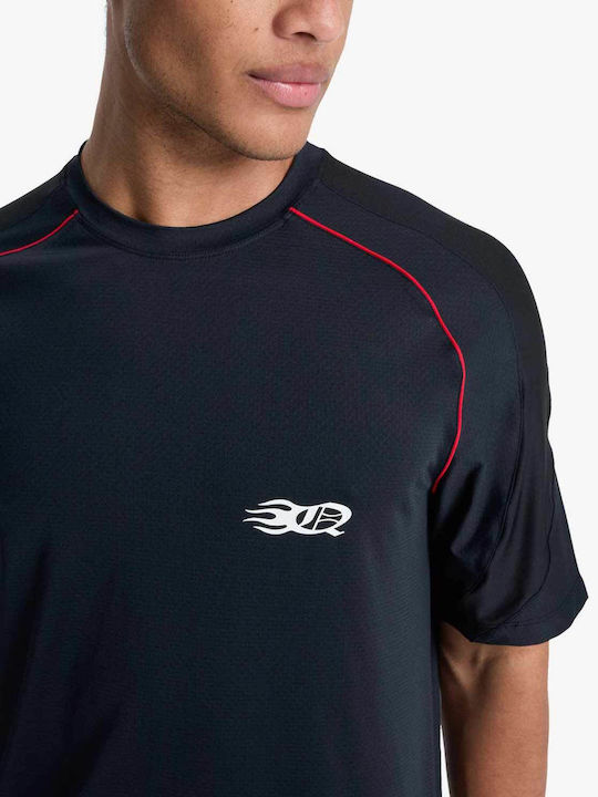 Quiksilver UPF 50+ Men Short Sleeve Sun Protection Shirt Black