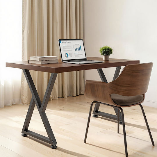 Vevor Metal Furniture Leg 2 Pieces Suitable for Table Coffee Table Desk 74x47.2cm Black
