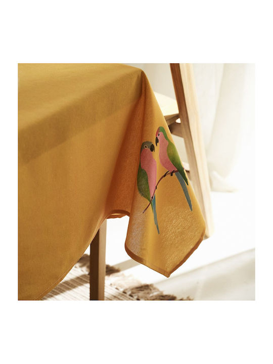 Gofis Home Τραπεζομάντηλο Αλέκιαστο Zamira 384 Κίτρινο 140x220εκ.