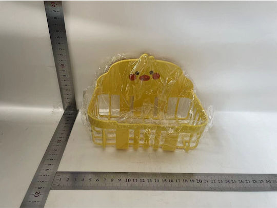 Alista Home Raft De Baie Montat Pe Perete Plastic 13x19x12cm Galben