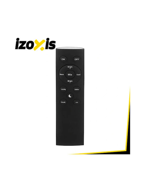 Izoxis LED Φωτιστικό Δαπέδου Υ180εκ. με Ρυθμιζόμενο Λευκό Φως Μαύρο