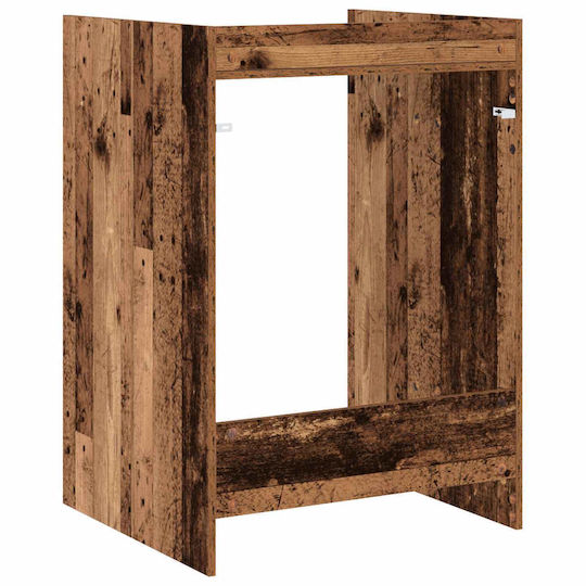 vidaXL vidaXL Badezimmerschrank Waschmaschine 67.5x62x97cm Braune