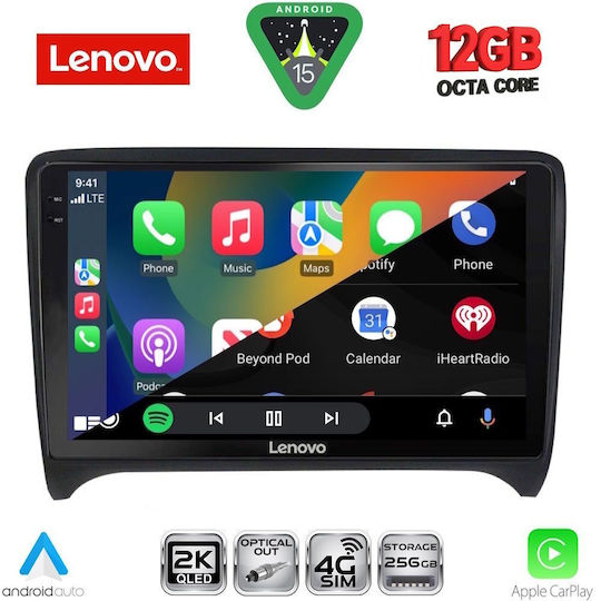Lenovo Car Audio System for BMW X1 / X3 / X4 Audi TT 2007-2015 (Bluetooth/USB/WiFi/GPS/Apple CarPlay/Android Auto) with 9" Touch Screen