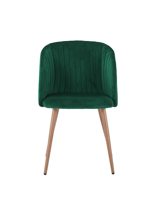 Leah Dining Room Velvet Armchair Cypress 51x58x81cm