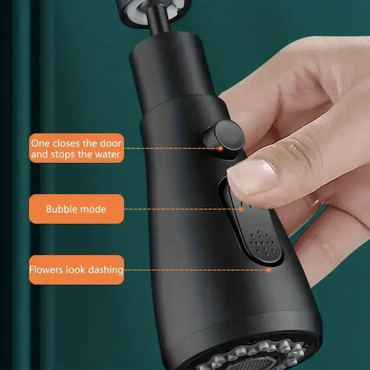 Flexible Splash Filter Faucet Extension with Filter