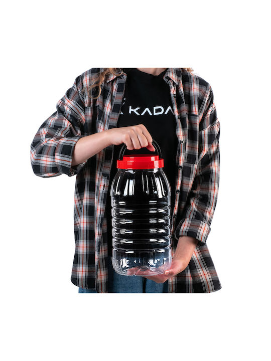 Kadax Vază Pentru Paste Cu Capac Din Plastic Roșu 5000ml
