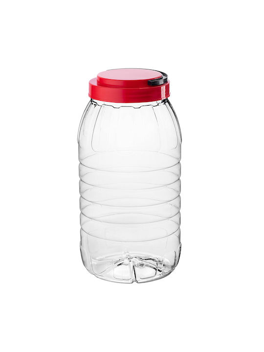 Kadax Set 2 Bucăți Vaze Pentru Paste Cu Capac Plastic Roșii 5000ml