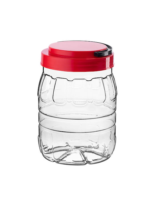 Kadax Set 2 Stück Pasta Gläser mit Kunststoff Deckel Rote 2000ml