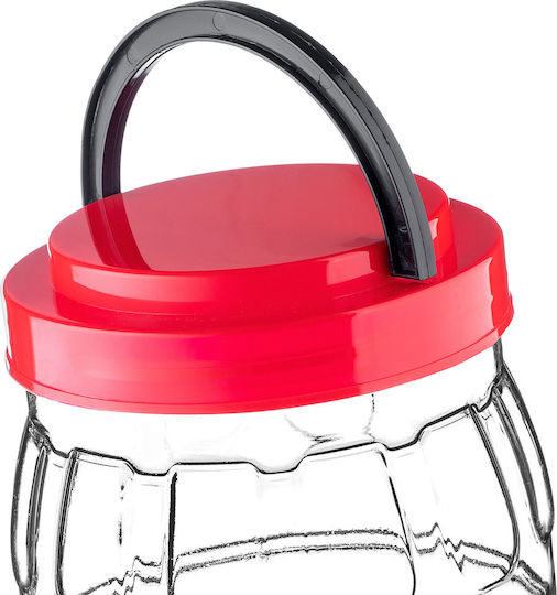 Kadax Pasta Jar with Plastic Lid Red 3000ml