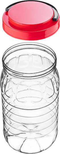 Kadax Pasta Jar with Plastic Lid Red 3000ml