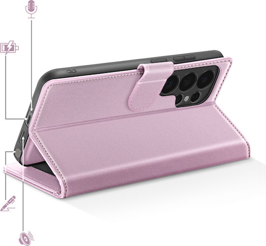 Mayaxess 2-in-1 Wallet Case Galaxy S26 Ultra Detachable Shell Rose Gold