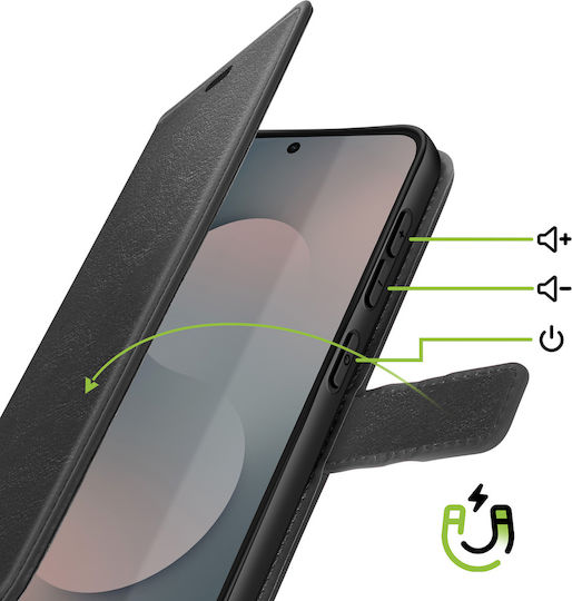 Mayaxess Brieftasche Hülle Galaxy S25 Mit Lanyard Stand Funktion Schwarz