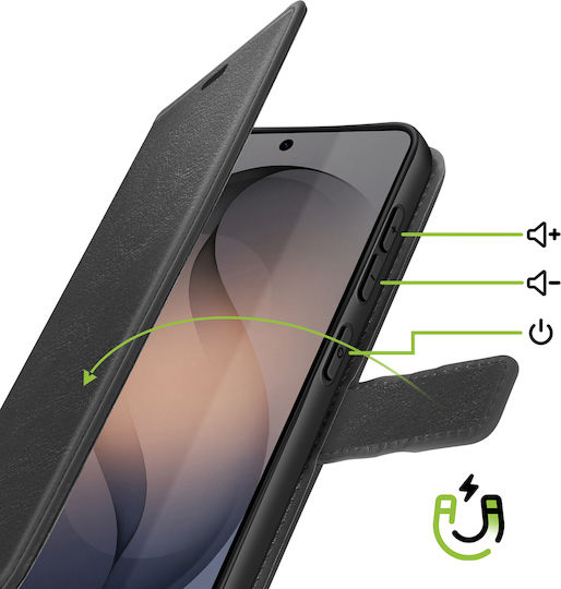 Mayaxess Wallet Case Galaxy S26 Ultra Lanyard Stand Function Black