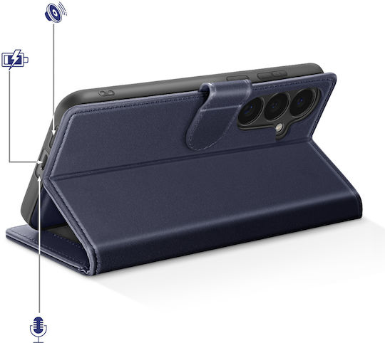 Mayaxess 2-in-1 Wallet Case Galaxy S26 Detachable Shell Dark Blue