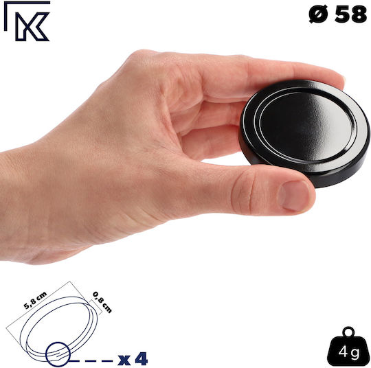 Jar Lids Caps Jars Lid Covers Lids Fi58 10pcs 4-clamp