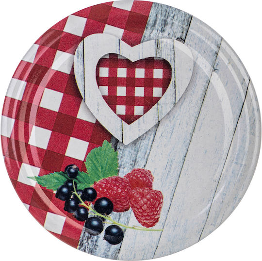 Lids Jars Fi66 Jar Caps Heart 4-clasp 10pcs