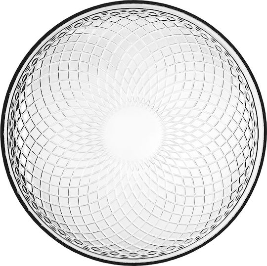 Kadax Serving Plate Desert Glass Transparent with Diameter 17.5cm 2 Pieces