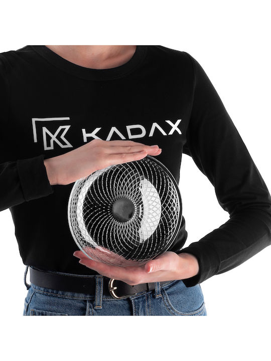 Kadax Пустинна Стъклена Прозрачна Чиния с Диаметър 17.5см 6 Бройки