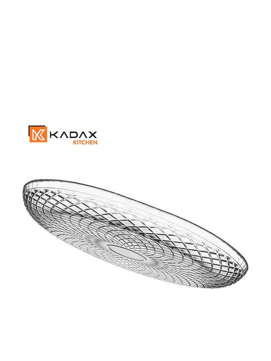 Kadax Servierplatte für Wüste Glas Transparent 30cm