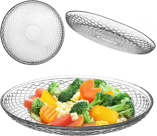 Kadax Glass Transparent Dessert Plate 30cm