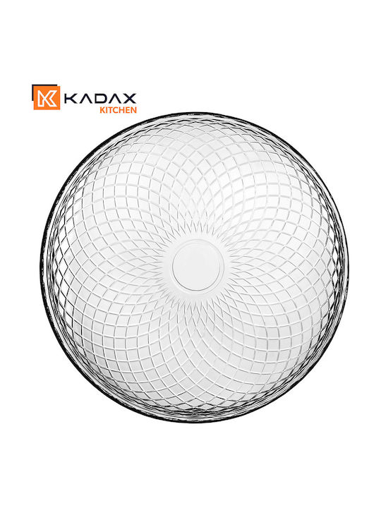 Kadax Servierplatte Untiefe Glas Transparent 30cm 2 Stück