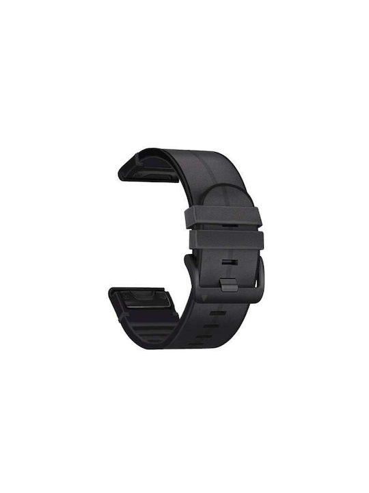 Curea Piele Neagră Fenix 3 / 5X / 5X Plus / 6X / 6X Pro / 7X / 7X Pro / 8 (51mm)