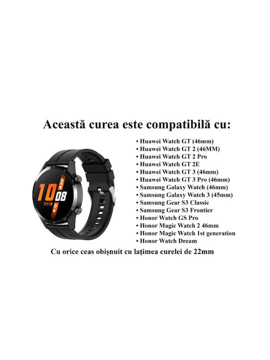 Λουράκι Μαύρο (Huawei Watch GT/GT Pro 2/3/4/5 / Ultimate 46mmHonor GS Pro) Λουράκι Μαύρο (Huawei Watch GT/GT Pro 2/3/4/5 / Ultimate 46mmHonor GS Pro)