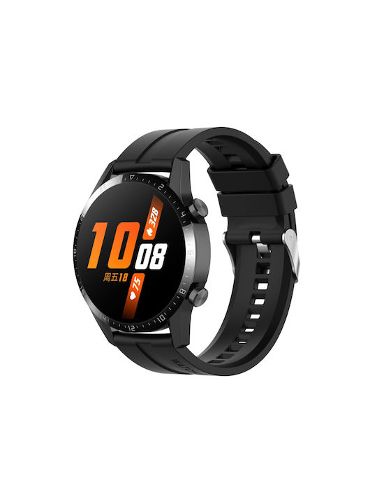 Curea Din Silicon Neagră Huawei Watch GT/GT Pro 2/3/4/5 / Ultimate 46mm Honor GS Pro