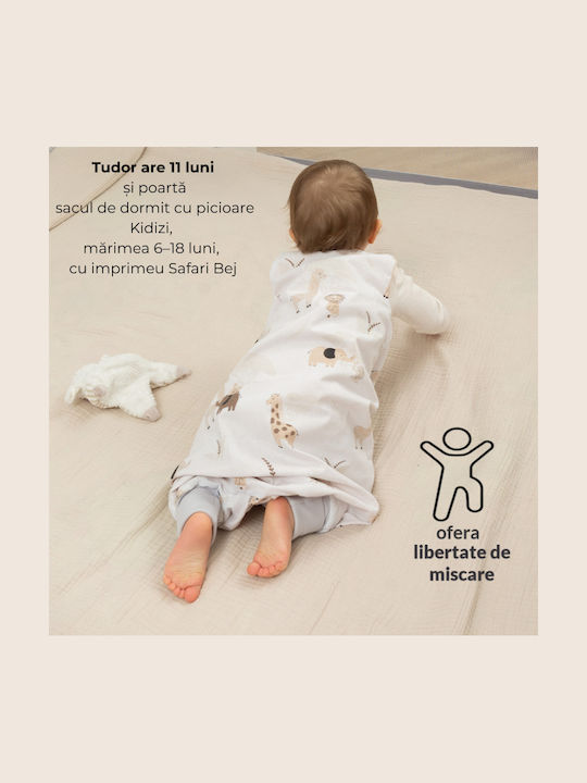 Kidizi Sac De Dormit De Vară Cu Picioare 0.5 Tog Bej