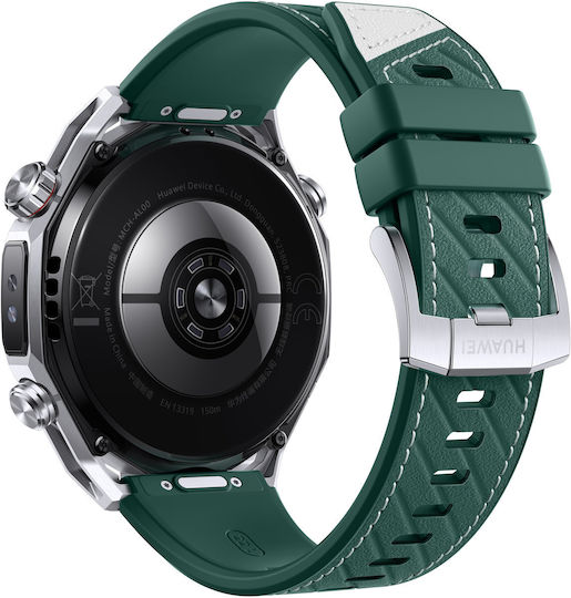 Huawei Watch Ultimate 2 Stainless Steel 48mm Αδιάβροχο με SIM και Παλμογράφο (Πράσινο)