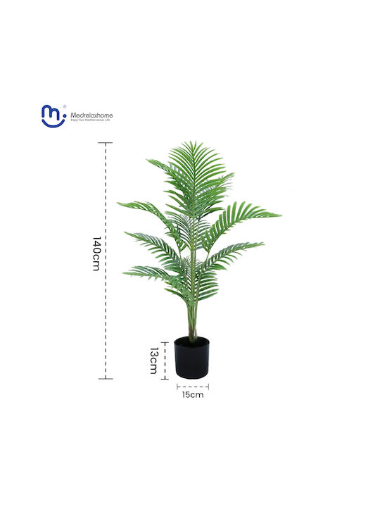 Medrelaxhome Διακοσμητικό Τεχνητό Φυτό Φοίνικας (Palm) h140cm