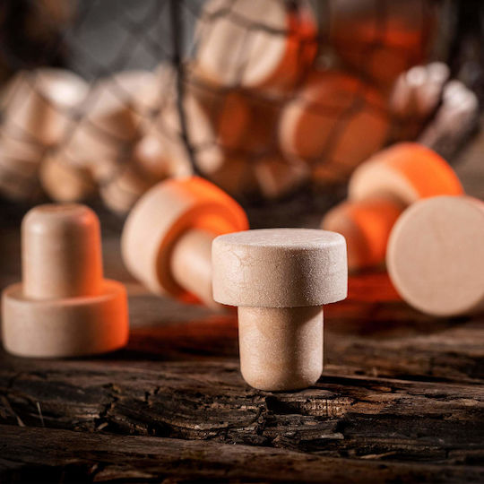 Mushroom Stopper Bottles Bottle Closures Corks Liqueurs Ø19.5 10 Pcs