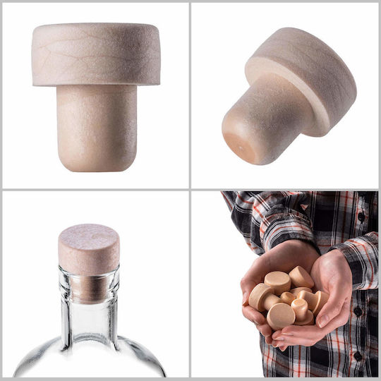 Synthetic Mushroom Wine Bottle Stopper 18.5mm 1 Pc