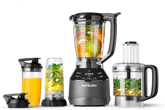 NutriBullet Μπλέντερ με Πλαστική Κανάτα 1.8 lt 1500W Μαύρο NBF580B