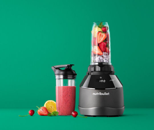 NutriBullet Μπλέντερ με Πλαστική Κανάτα 1.8 lt 1500W Μαύρο NBF580B