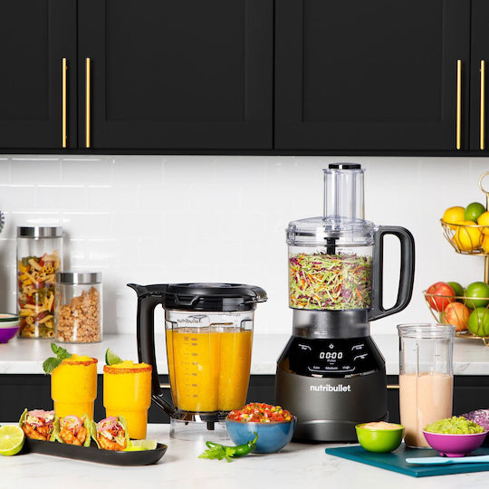 NutriBullet Μπλέντερ με Πλαστική Κανάτα 1.8 lt 1500W Μαύρο NBF580B