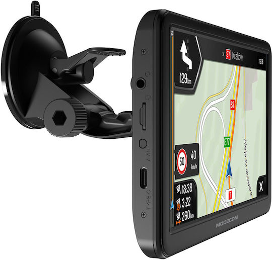 Modecom Συσκευή Πλοήγησης GPS με Οθόνη Bluetooth / Wi-Fi / USB & Card Slot