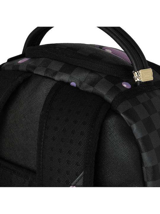 Sprayground Purple Slime Takeover Σχολική Τσάντα Πλάτης Μαύρη με Θήκη για Παγούρι