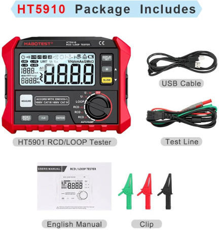 Habotest HT5910 Digital Заземен измервателен уред