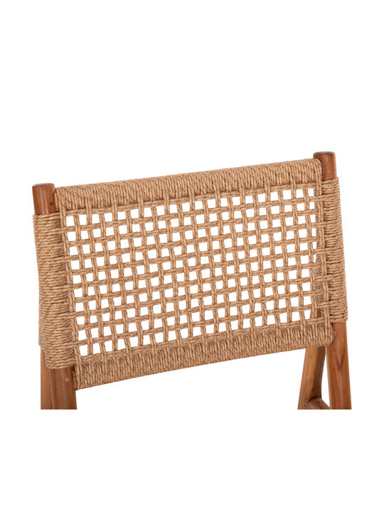 Scaun de Exterior din Lemn Diniz Natur 48x60x84cm