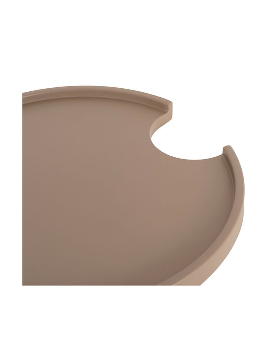 Hilfsmittel Garten- und Terrassentisch aus Aluminium Teroc Cappuccino 47x47x53cm