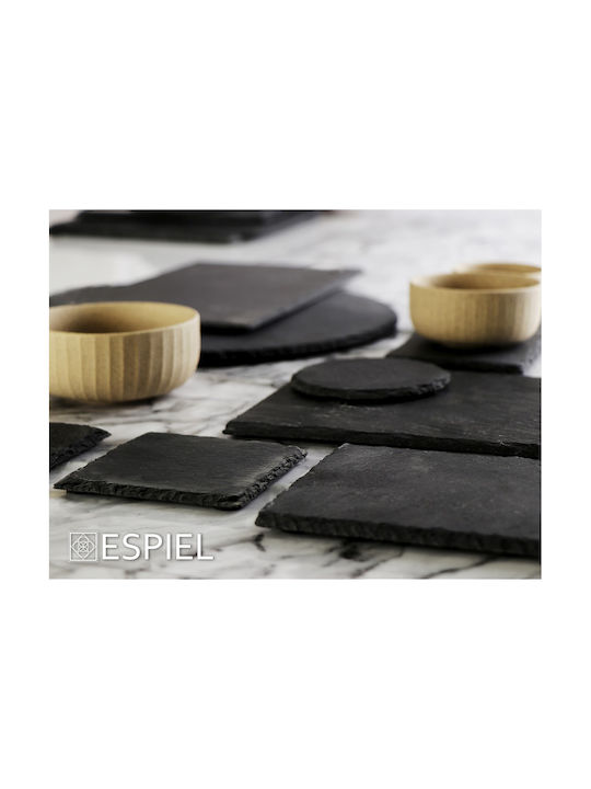 Espiel Σουβέρ Ξύλινο Μαύρο 10x10cm 4τμχ Espiel Σουβέρ Ξύλινο Μαύρο 10x10cm 4τμχ