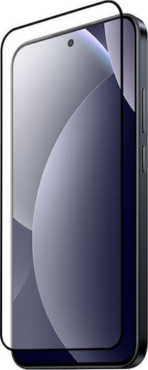 Crong 2.5D 0.33mm Пълно Лепило Закалено Стъкло За Цялото Лице Черен (Redmi Note 15 / Poco M8)